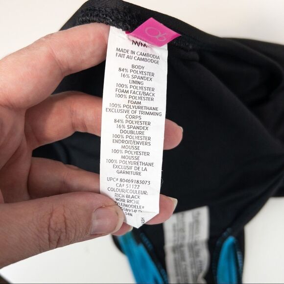 Ocean Pacific OP Womens Size Medium Black Palm Tree Sunset One Piece Swimsuit - Picture 9 of 10